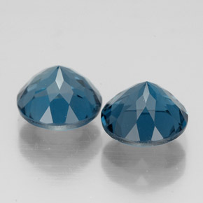 Topaz Gemstone in 7 mm (calibrated) Size for Sale, Topaz Stone in London Blue Color