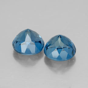 Topaz Gemstone in 7 mm (calibrated) Size for Sale, Topaz Stone in London Blue Color