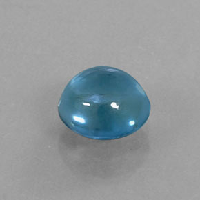 1.49 ct Blue Topaz Stone, Natural Topaz in Round Cabochon Shape for Sale