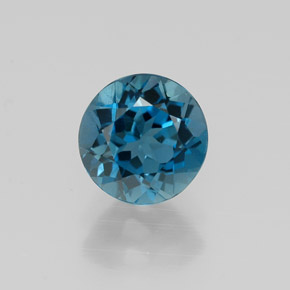 1.47 ct Blue Topaz Gemstone, Topaz Gem in Round Facet Shape for Sale.