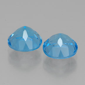 Topaz Gemstone in 7 mm (calibrated) Size for Sale, Topaz Stone in Swiss Blue Color