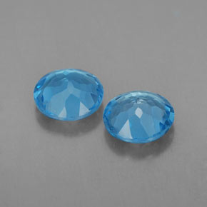 Topaz Gemstone in 7 mm (calibrated) Size for Sale, Topaz Stone in Swiss Blue Color