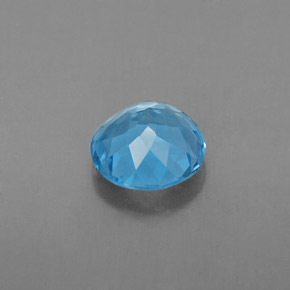 Topaz Gemstone in 7 mm (calibrated) Size for Sale, Topaz Stone in Swiss Blue Color