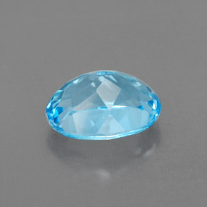 Topaz Gemstone in 9 x 7 mm (calibrated) Size for Sale, Topaz Stone in Swiss Blue Color