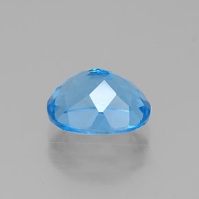 Topaz Gemstone in 9 x 7 mm (calibrated) Size for Sale, Topaz Stone in Swiss Blue Color