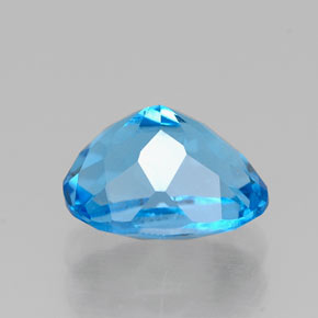 Topaz Gemstone in 8 x 6 mm (calibrated) Size for Sale, Topaz Stone in Swiss Blue Color