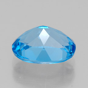 Topaz Gemstone in 9 x 7 mm (calibrated) Size for Sale, Topaz Stone in Swiss Blue Color