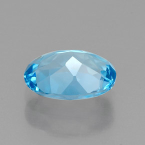 Topaz Gemstone in 8 x 6 mm (calibrated) Size for Sale, Topaz Stone in Swiss Blue Color