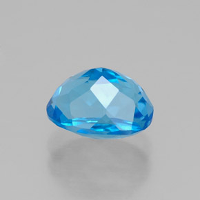 Topaz Gemstone in 8 x 6 mm (calibrated) Size for Sale, Topaz Stone in Swiss Blue Color