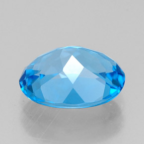 Topaz Gemstone in 9 x 7 mm (calibrated) Size for Sale, Topaz Stone in Swiss Blue Color