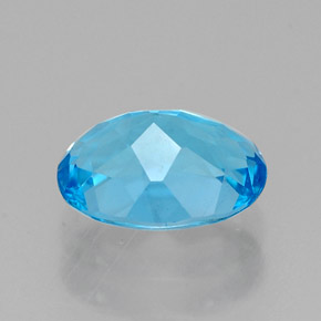 Topaz Gemstone in 8 x 6 mm (calibrated) Size for Sale, Topaz Stone in Swiss Blue Color