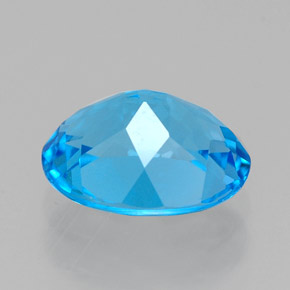 Topaz Gemstone in 9 x 7 mm (calibrated) Size for Sale, Topaz Stone in Swiss Blue Color
