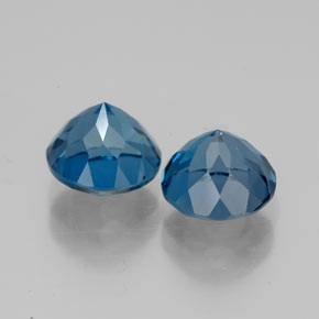 Topaz Gemstone in 7 mm (calibrated) Size for Sale, Topaz Stone in London Blue Color