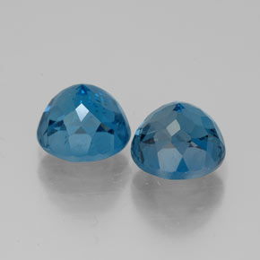Topaz Gemstone in 7 mm (calibrated) Size for Sale, Topaz Stone in London Blue Color
