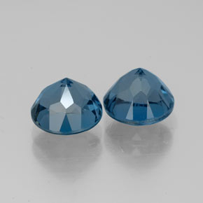 Topaz Gemstone in 7 mm (calibrated) Size for Sale, Topaz Stone in London Blue Color