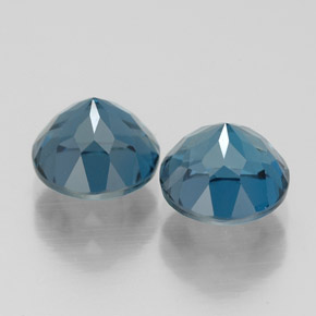 Topaz Gemstone in 7 mm (calibrated) Size for Sale, Topaz Stone in London Blue Color