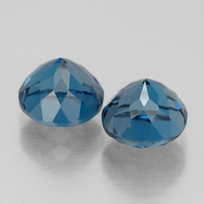 Topaz Gemstone in 7 mm (calibrated) Size for Sale, Topaz Stone in London Blue Color