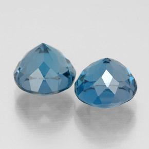 Topaz Gemstone in 7 mm (calibrated) Size for Sale, Topaz Stone in London Blue Color