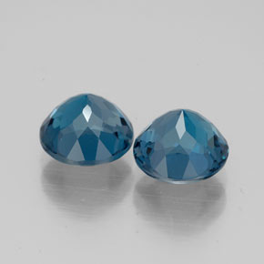 Topaz Gemstone in 7 mm (calibrated) Size for Sale, Topaz Stone in London Blue Color
