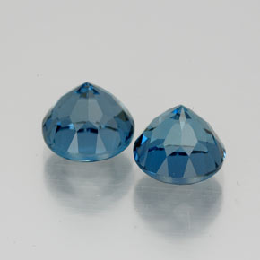 Topaz Gemstone in 7 mm (calibrated) Size for Sale, Topaz Stone in London Blue Color