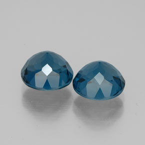 Topaz Gemstone in 7 mm (calibrated) Size for Sale, Topaz Stone in London Blue Color
