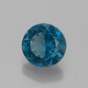 2.32 ct Blue Topaz Stone, Natural Topaz in Round Facet Shape for Sale