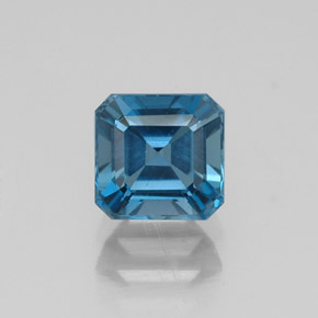 1.44 ct Blue Topaz Gemstone, Topaz Gem in Octagon Facet Shape for Sale.