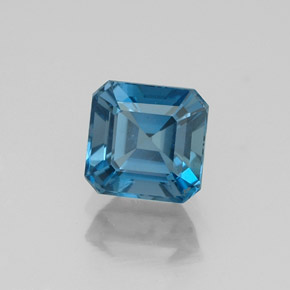 1.44 ct Blue Topaz Stone, Natural Topaz in Octagon Facet Shape for Sale