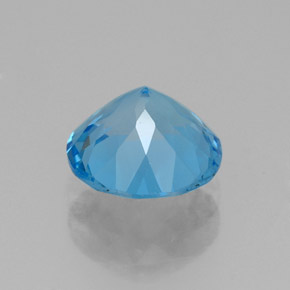 Topaz Gemstone in 8 mm (calibrated) Size for Sale, Topaz Stone in Swiss Blue Color