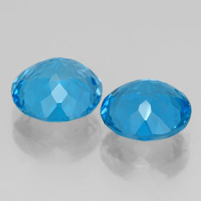 Topaz Gemstone in 8 mm (calibrated) Size for Sale, Topaz Stone in Swiss Blue Color