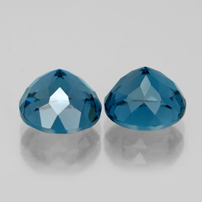 Topaz Gemstone in 8 mm (calibrated) Size for Sale, Topaz Stone in London Blue Color