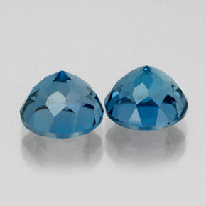 Topaz Gemstone in 8 mm (calibrated) Size for Sale, Topaz Stone in London Blue Color