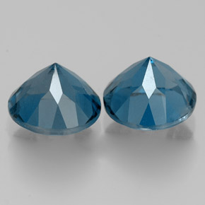 Topaz Gemstone in 7 mm (calibrated) Size for Sale, Topaz Stone in London Blue Color