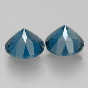 Topaz Gemstone in 7 mm (calibrated) Size for Sale, Topaz Stone in London Blue Color