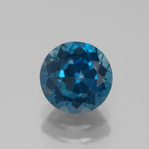 1.87 ct Blue Topaz Gemstone, Topaz Gem in Round Facet Shape for Sale.