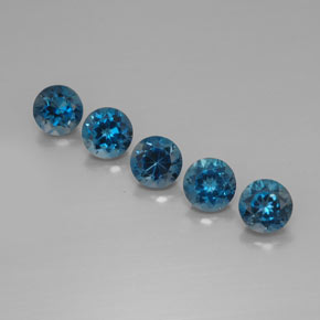 9.40 ct Blue Topaz Gemstone, Topaz Gem in Round Facet Shape for Sale.