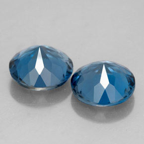 Topaz Gemstone in 8 mm (calibrated) Size for Sale, Topaz Stone in London Blue Color
