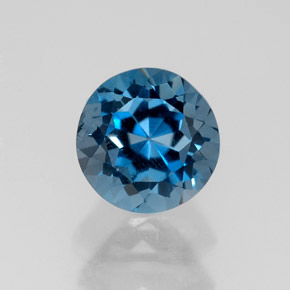 1.83 ct Blue Topaz Gemstone, Topaz Gem in Round Facet Shape for Sale.