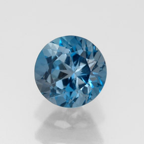1.98 ct Blue Topaz Gemstone, Topaz Gem in Round Facet Shape for Sale.