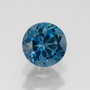 1.82 ct Blue Topaz Gemstone, Topaz Gem in Round Facet Shape for Sale.