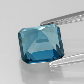 Topaz Gemstone in 7.1 x 7.1 mm Size for Sale, Topaz Stone in London Blue Color