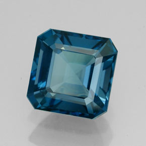 3.03 ct Blue Topaz Stone, Natural Topaz in Octagon Facet Shape for Sale