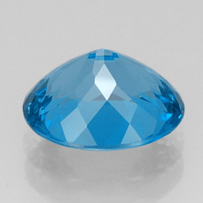 Topaz Gemstone in 15.1 x 12.3 mm Size for Sale, Topaz Stone in Swiss Blue Color