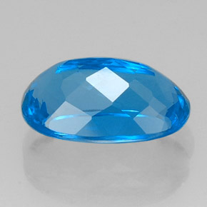 Topaz Gemstone in 15.7 x 9.5 mm Size for Sale, Topaz Stone in Swiss Blue Color