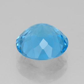 Topaz Gemstone in 9 mm (calibrated) Size for Sale, Topaz Stone in Swiss Blue Color