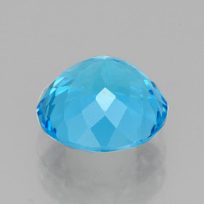 Topaz Gemstone in 8 mm (calibrated) Size for Sale, Topaz Stone in Swiss Blue Color