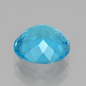Topaz Gemstone in 8 mm (calibrated) Size for Sale, Topaz Stone in Swiss Blue Color