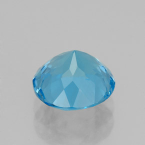 Topaz Gemstone in 8 mm (calibrated) Size for Sale, Topaz Stone in Swiss Blue Color