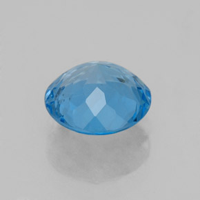 Topaz Gemstone in 8 mm (calibrated) Size for Sale, Topaz Stone in Swiss Blue Color