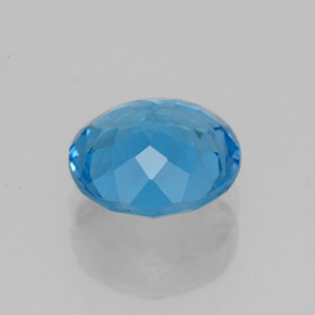 Topaz Gemstone in 8 mm (calibrated) Size for Sale, Topaz Stone in Swiss Blue Color